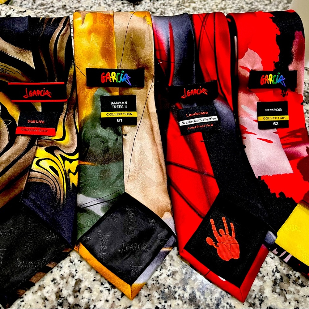 Lot of 4 J. Garcia Ties